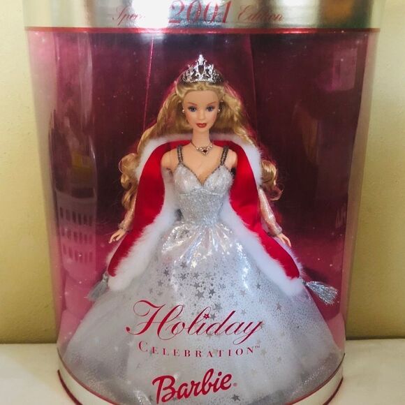 New Special Edition 2001 HolidayCelebration Barbie - Picture 1 of 7